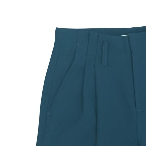 VINCE. Deep Navy Blue Pleated High-Rise Pleated Front Dress Shorts Women’s  4 - Picture 3 of 10